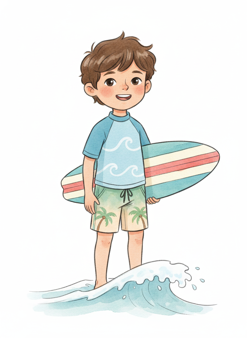 Andrew the Wave Rider - Gentle Pencil