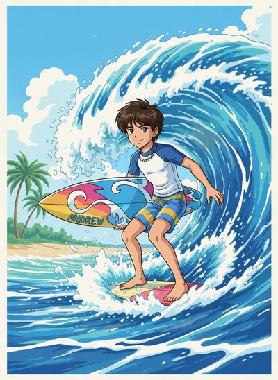 Andrew's Surfer Adventures 🌊 - Classic Anime