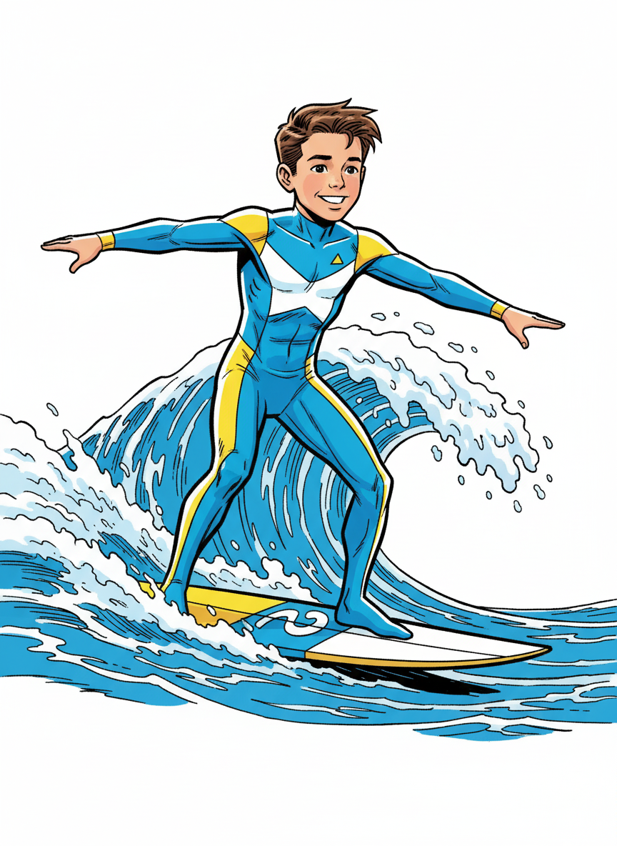 Andrew the Wave Rider - Comic Book
