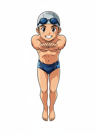 My Wee Lad the Swimmer 🌊 - Classic Anime