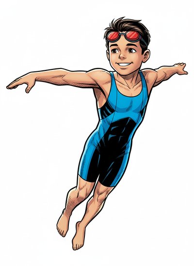 My Wee Lad the Swimmer 🌊 - Comic Book