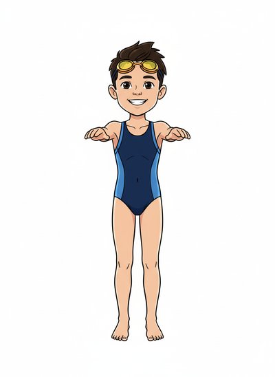 My Wee Lad the Swimmer 🌊 - Minimalist