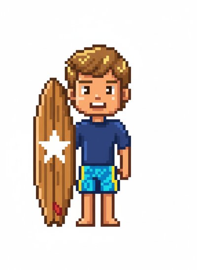My Wee Surfer Lad 🌊 - Pixel Art
