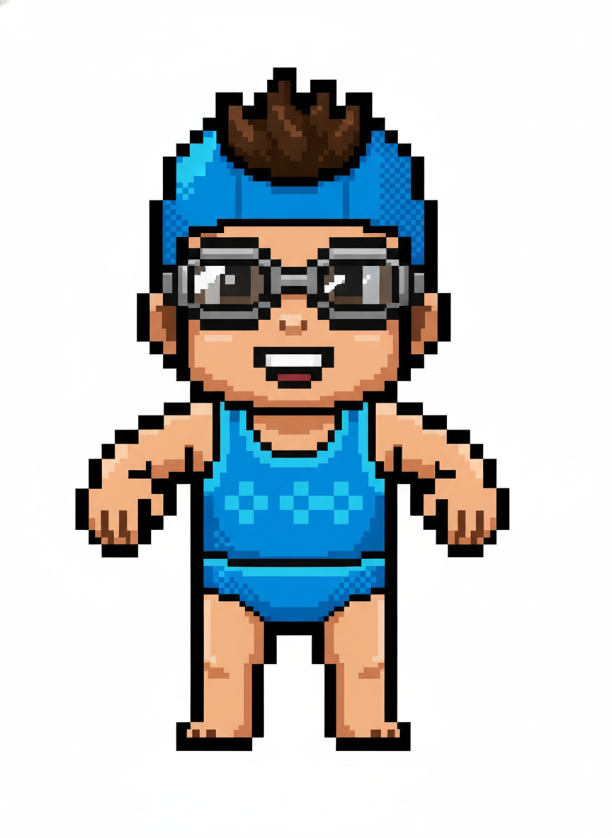 Andrew the Aquatic Adventurer - Pixel Art