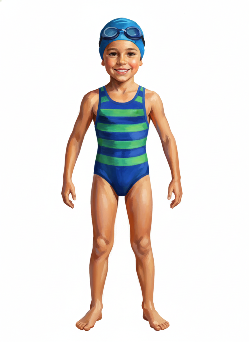 Andrew the Aquatic Adventurer - Impressionist Painting