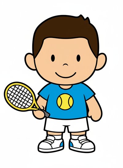 Andrew's Tennis Adventure 🎾 - Preschool Simple