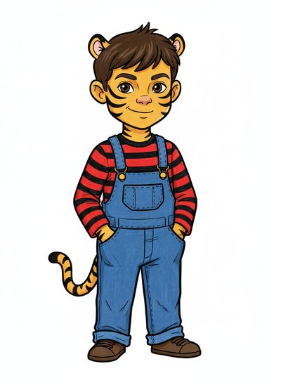 Andrew's Tiger Adventure 🐯 - Classic Coloring Book