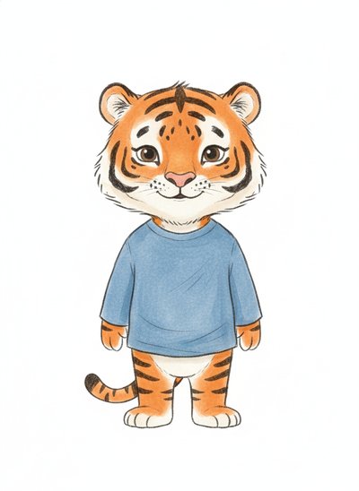 Andrew's Tiger Adventure 🐯 - Gentle Pencil