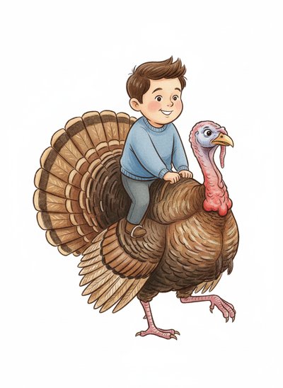 Andrew's Turkey Adventure 🦃 - Gentle Pencil