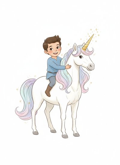 Andrew's Magical Unicorn Journeys - Gentle Pencil