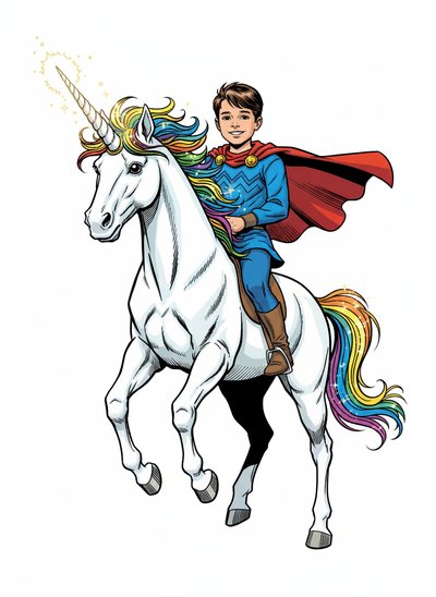 Andrew's Magical Unicorn Journeys - Comic Book