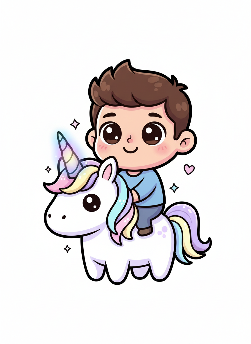 Unicorn Andrew - Kawaii Cute