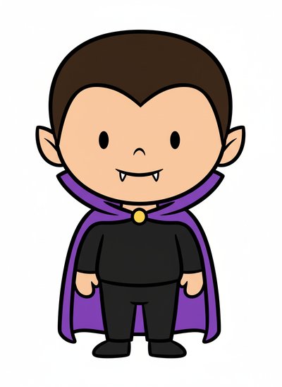 My Wee Lad as a Vampire - Preschool Simple