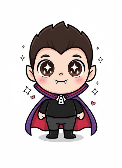 My Wee Lad as a Vampire - Kawaii Cute