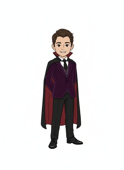 My Wee Lad as a Vampire - Minimalist