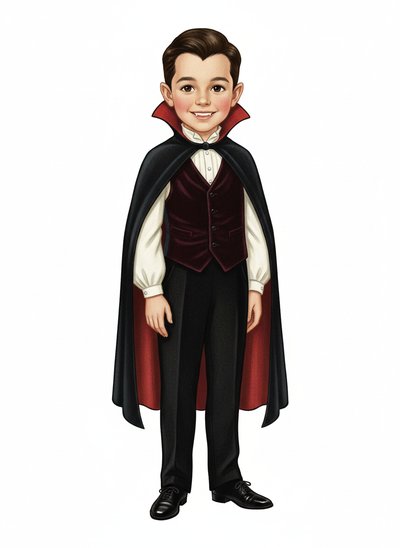 My Wee Lad as a Vampire - Vintage Storybook