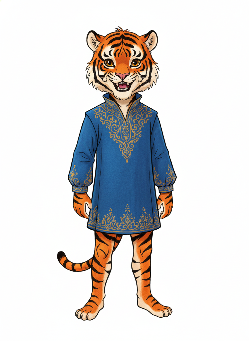 Andrew the Bold Tiger - Fairy Tale Classic