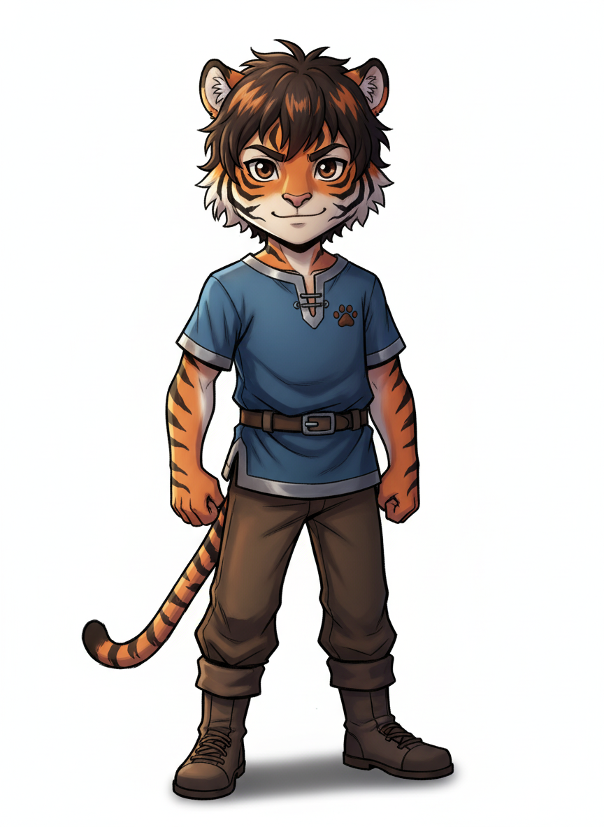 Andrew the Bold Tiger - Webtoon Anime