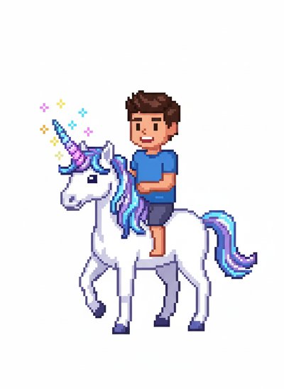 Andrew's Magical Unicorn Journeys - Pixel Art