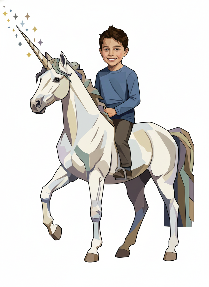 Unicorn Andrew - Cubist Painting