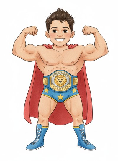 Andrew's Wrestling Wonder - Gentle Pencil