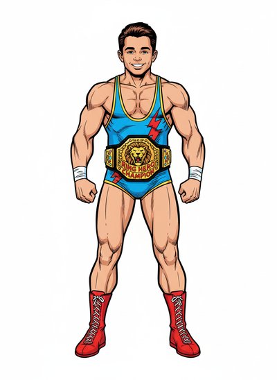 Andrew's Wrestling Wonder - Comic Book