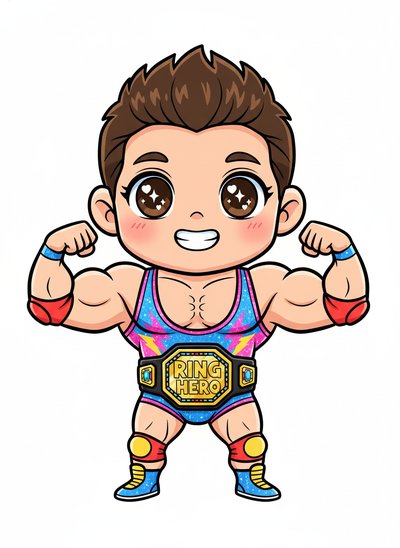 Andrew's Wrestling Wonder - Kawaii Cute