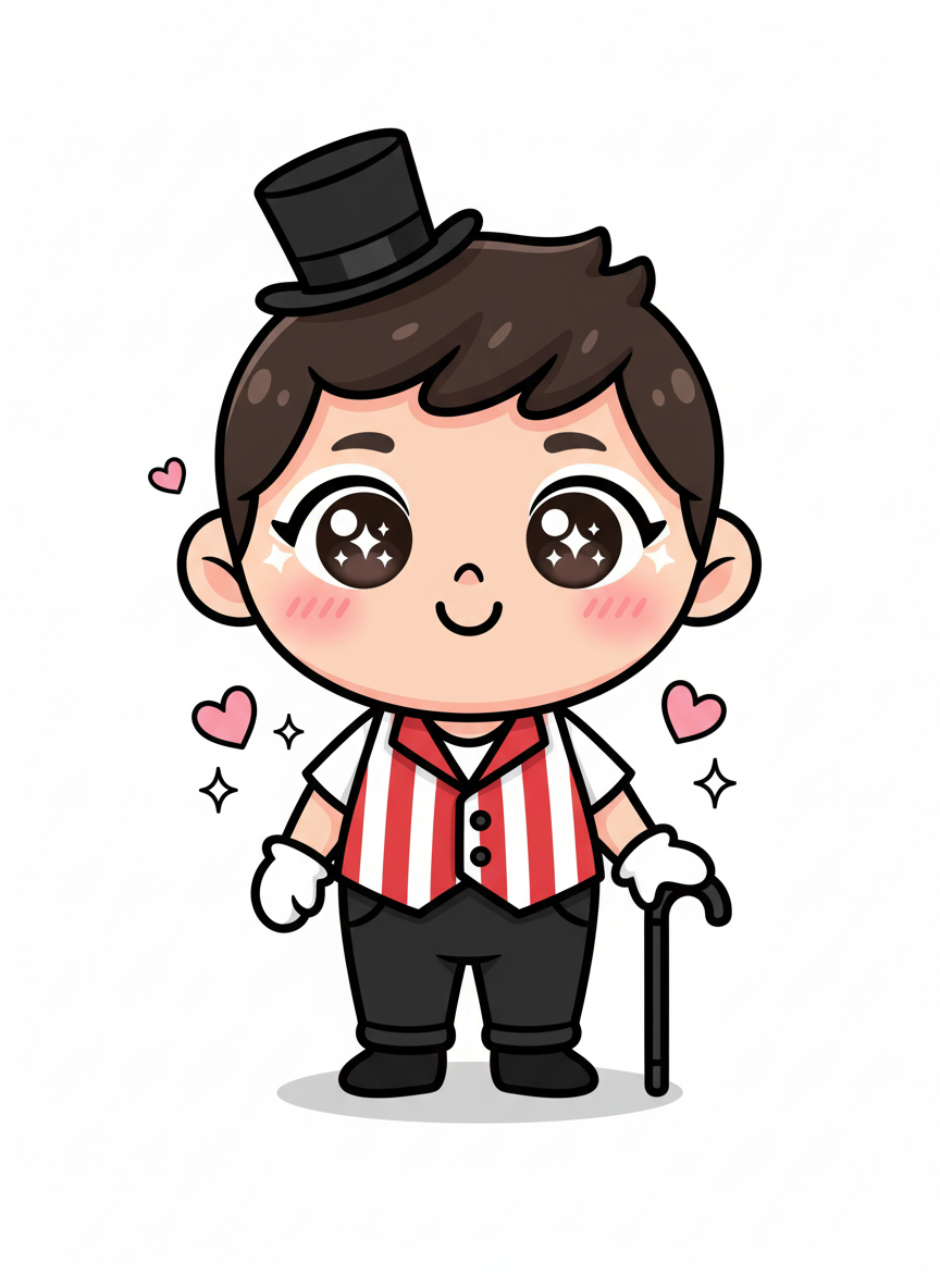 Andrew the Dapper Performer - Kawaii Cute