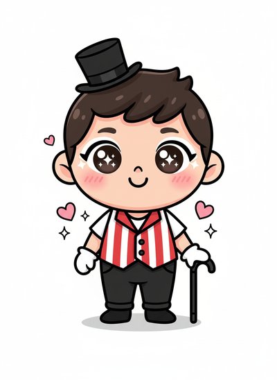 My Boy's Vaudeville Adventure 🎩 - Kawaii Cute