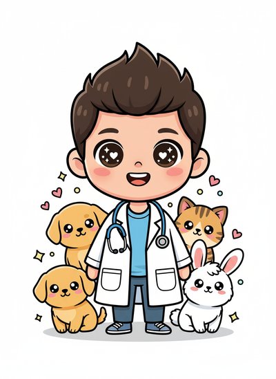 Andrew's Veterinary Adventures 🐾 - Kawaii Cute