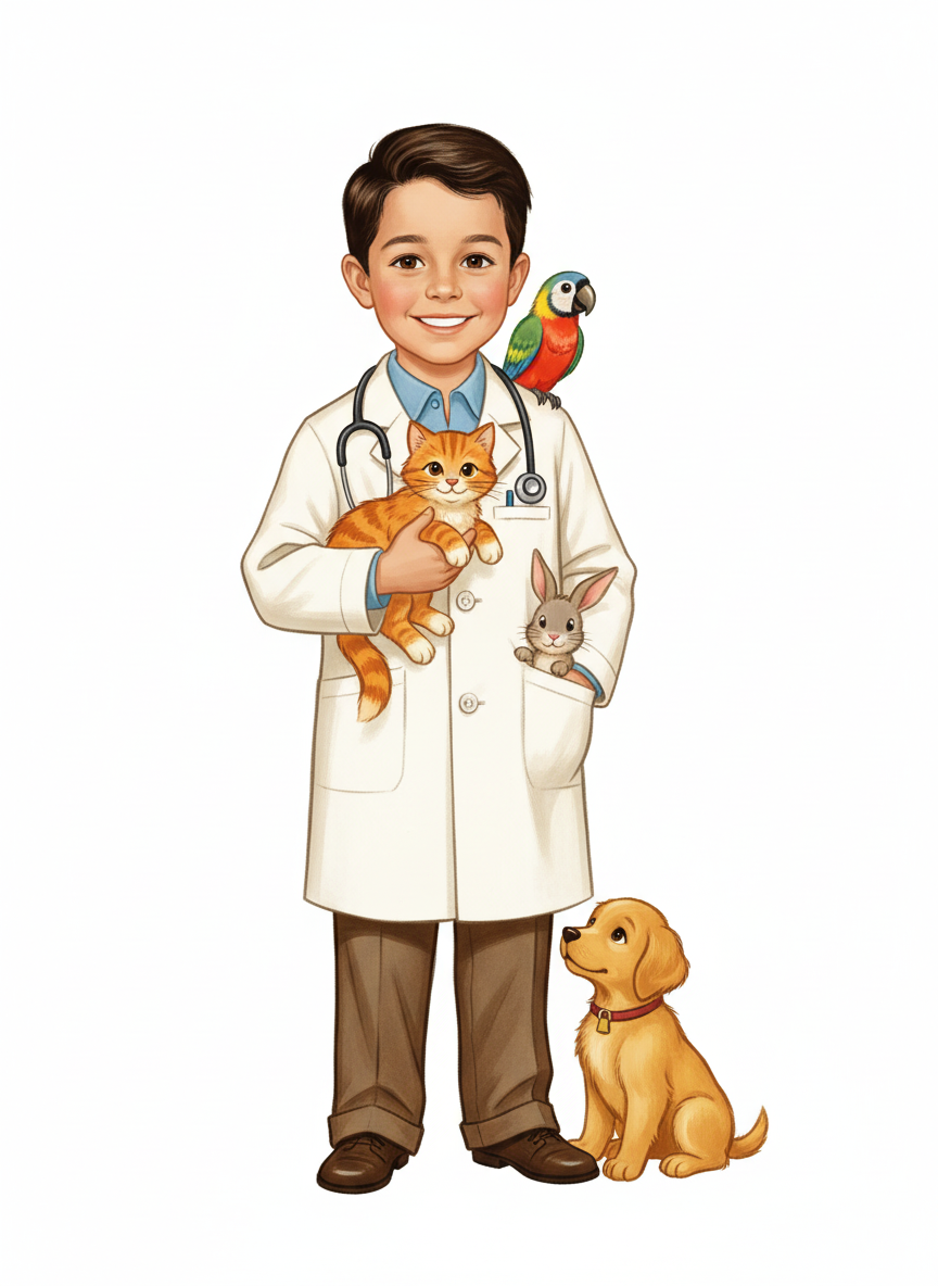 Andrew the Vet - Vintage Storybook