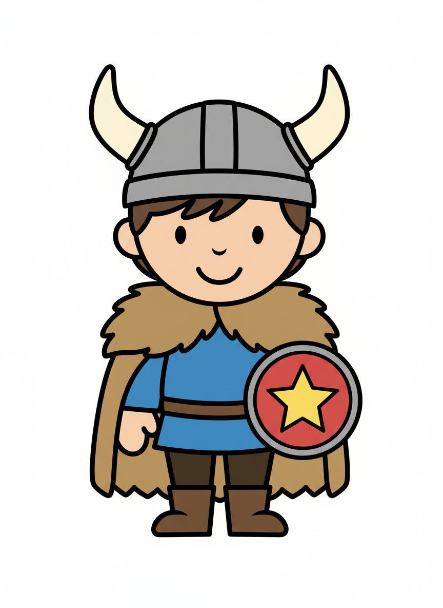 Andrew the Brave Viking - Preschool Simple