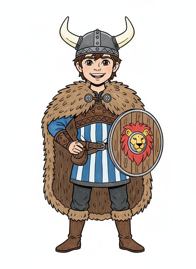 Andrew's Viking Adventures 🚀 - Classic Coloring Book