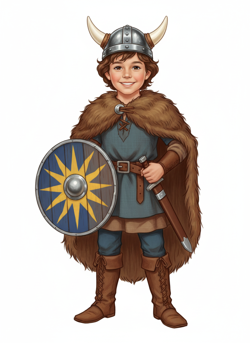 Andrew the Brave Viking - Vintage Storybook