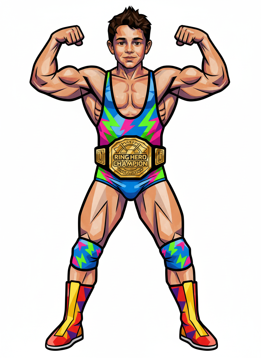 Andrew the Ring Hero - Cubist Painting