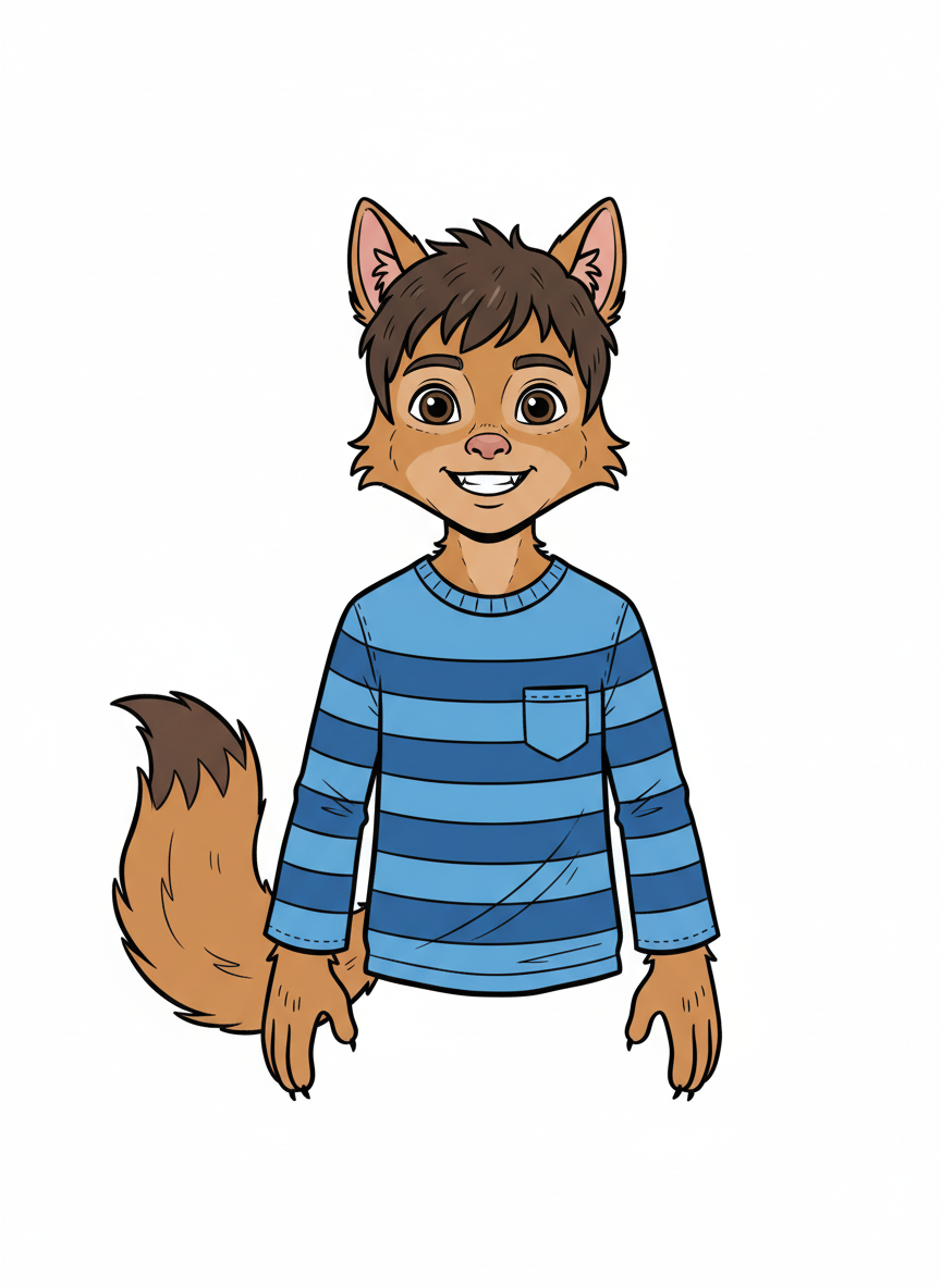 Andrew the Playful Wolf - Classic Coloring Book