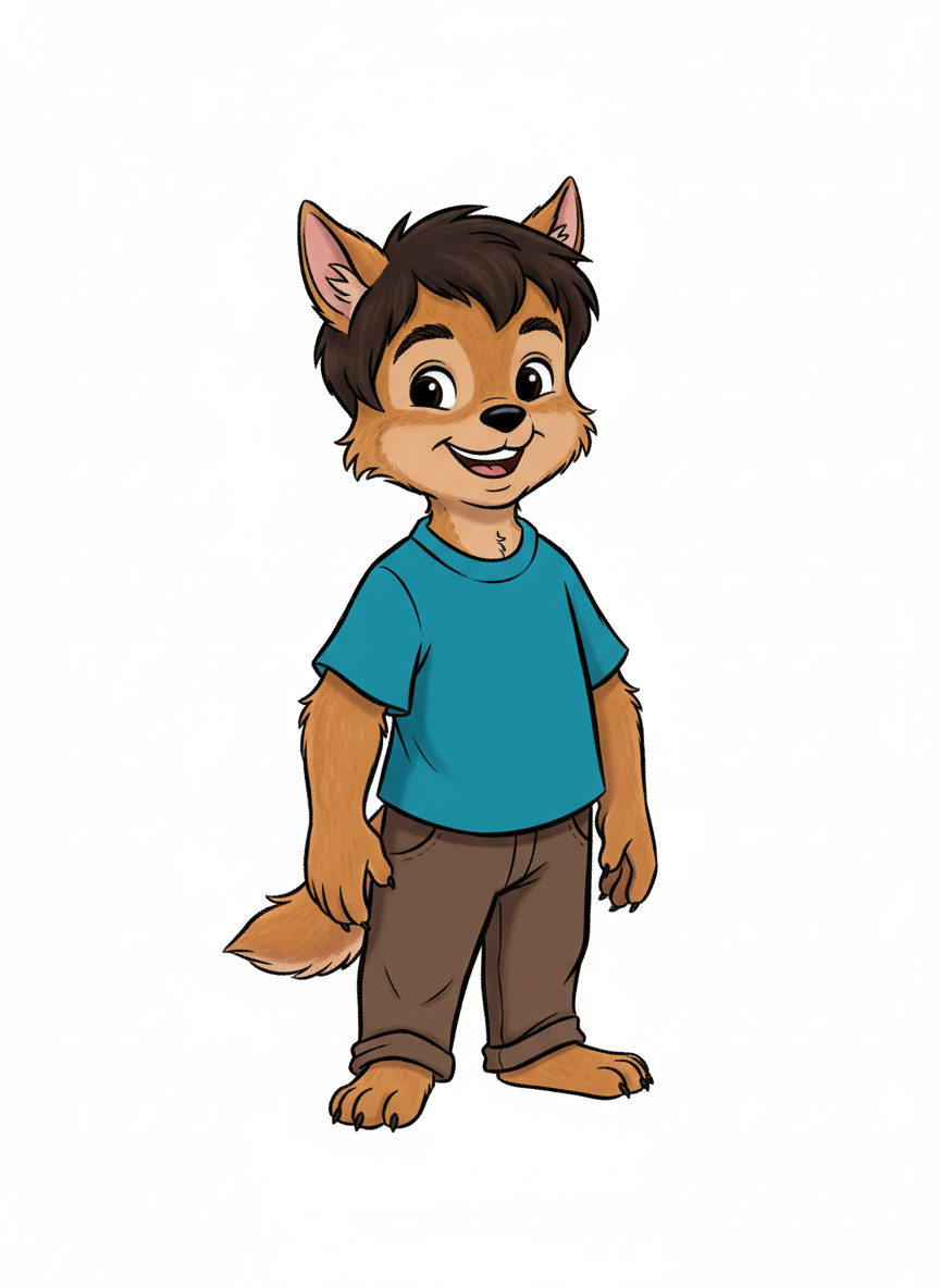 Andrew the Playful Wolf - Golden Age Animation