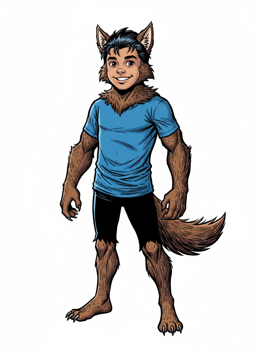 Andrew the Playful Wolf - Comic Book
