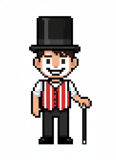 My Boy's Vaudeville Adventure 🎩 - Pixel Art
