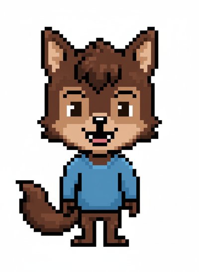 Andrew's Werewolf Whimsy 🐺 - Pixel Art
