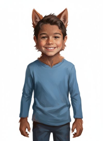 Andrew's Werewolf Whimsy 🐺 - Impressionist Painting