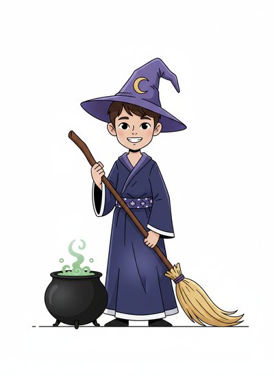My Wee Witch Andrew 🌟 - Minimalist