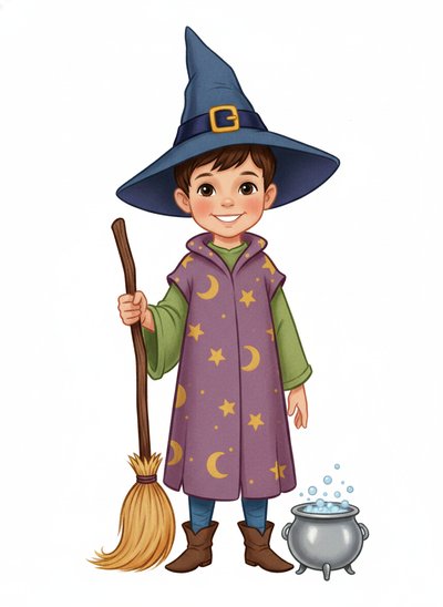 My Wee Witch Andrew 🌟 - Vintage Storybook