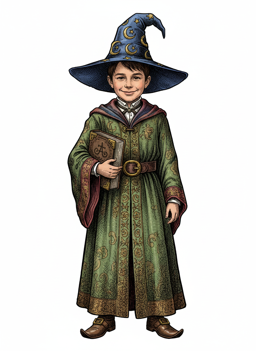 Andrew the Enchanter - Victorian Illustration