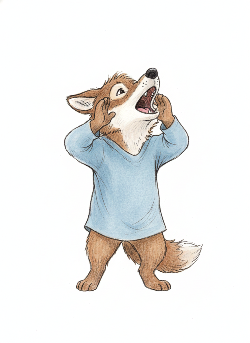 Andrew the Howlin' Wolf - Gentle Pencil