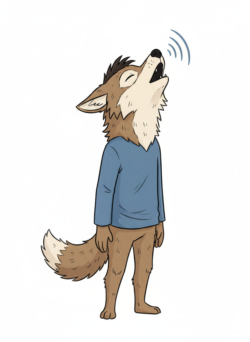 Andrew the Howlin' Wolf - Minimalist