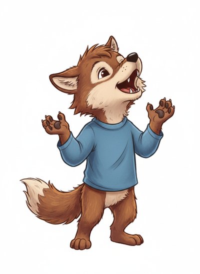 Andrew's Wolfy Wonder 🐺 - Vintage Storybook