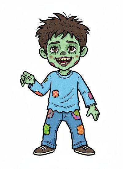 My Wee Zombie Andrew 🧟‍♂️ - Classic Coloring Book