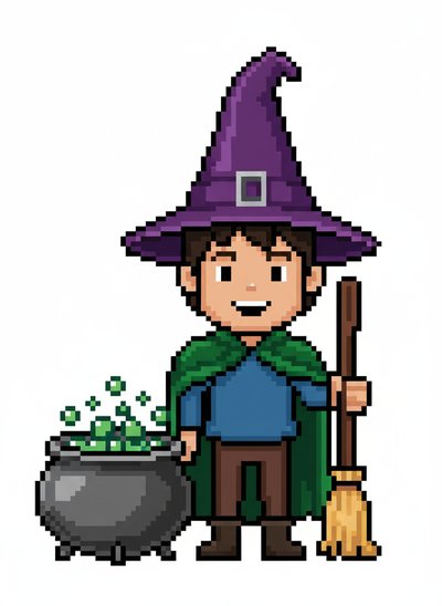 My Wee Witch Andrew 🌟 - Pixel Art
