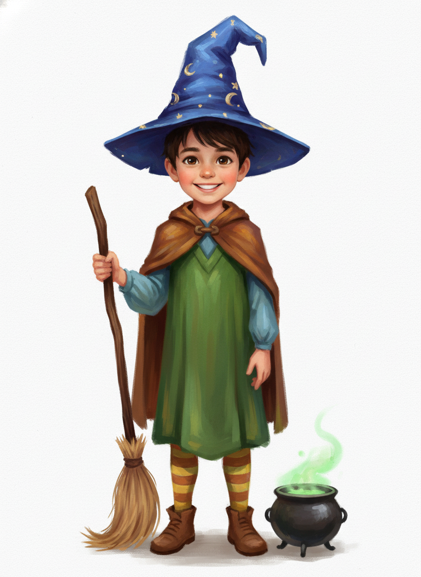 Andrew the Enchanting Witch - Impressionist Painting